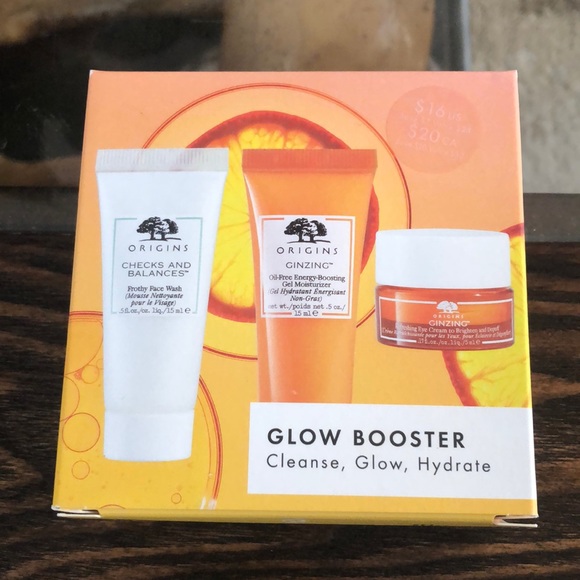 Origins Skincare New Origins Glow Booster Cleanse Glow Hydrate Set
